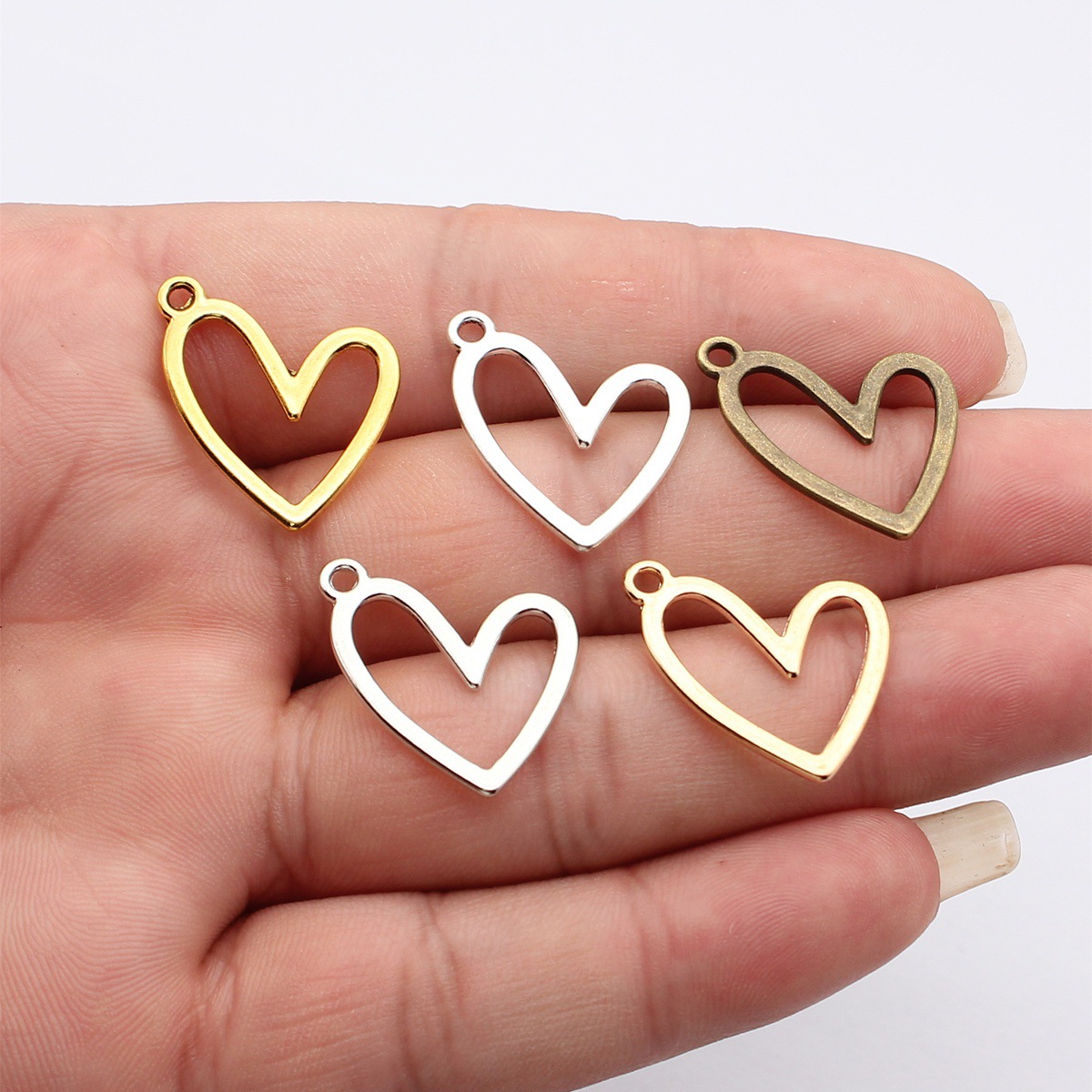 Vintage Fashion Words - WYSIWYG 20pcs 22x20mm 5 Colors Geometric