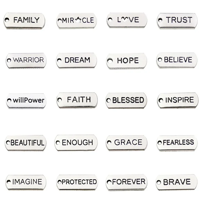Vintage Fashion Tags - 20PCS Mix Vintage Alloy Tags Inspirational
