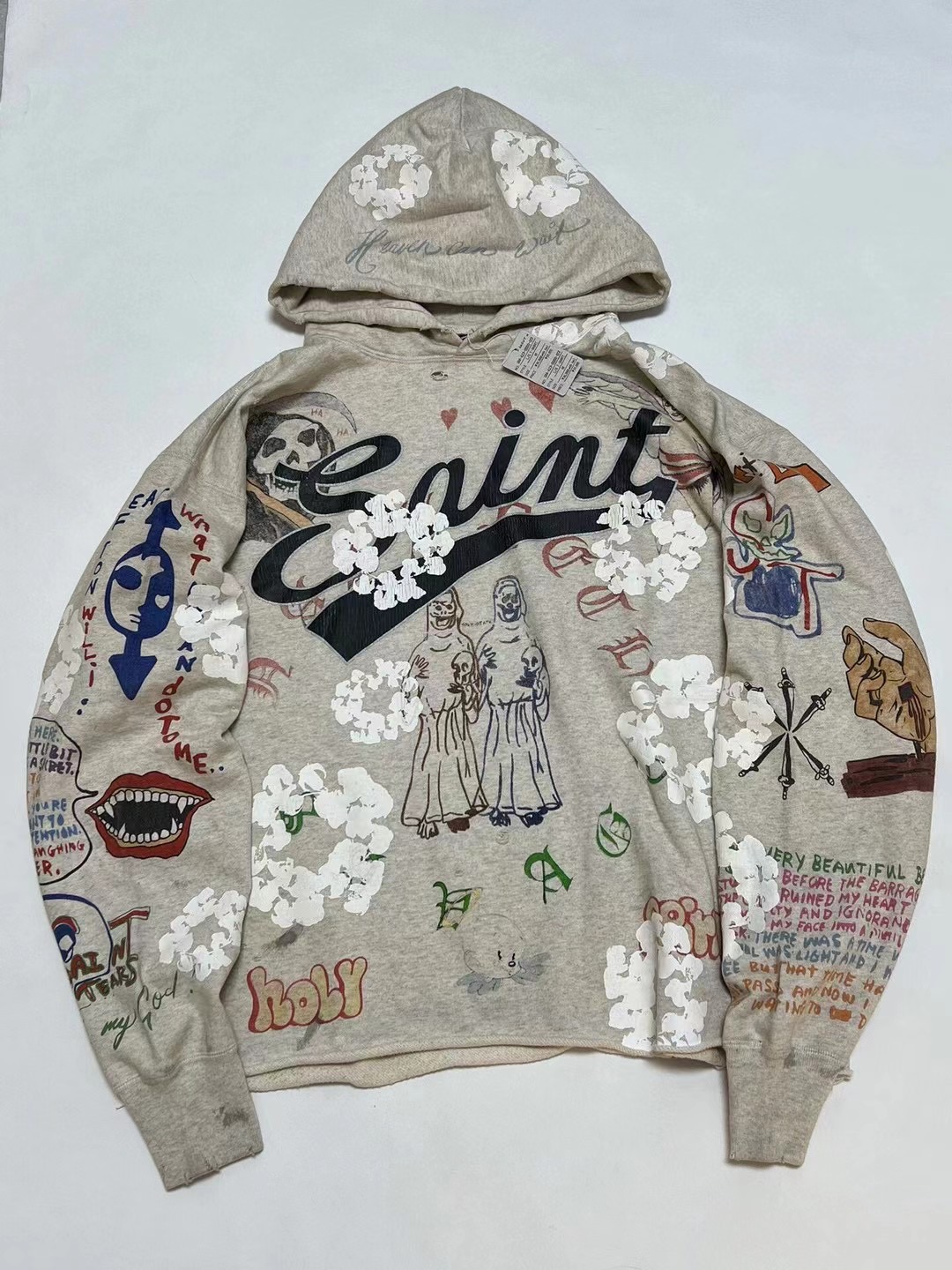 Vintage Fashion Looks - Saint Mxxxxxx Collaborative Cotton Graffiti Print