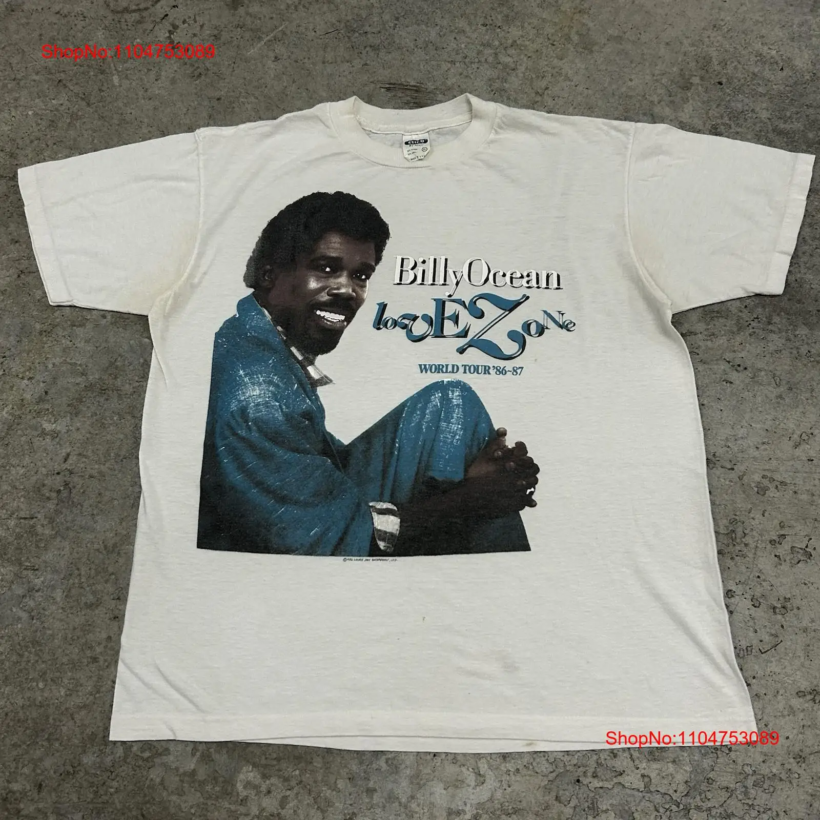 Vintage Fashion World - Vintage 80s Billy Ocean Band T