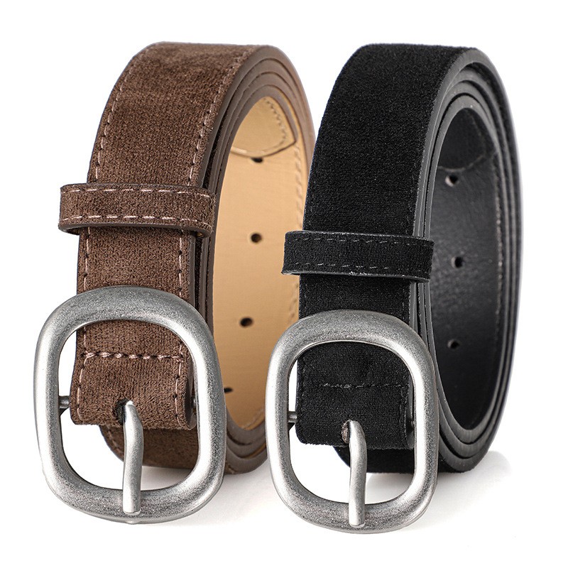 Vintage Fashion Looks - Ladies' belt, imitation suede-like surface, vintage