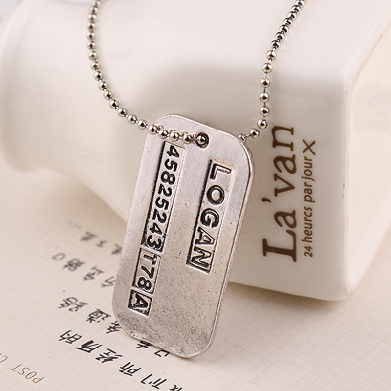 Vintage Fashion Tags - X Men Necklace Logan Hugh Jackman