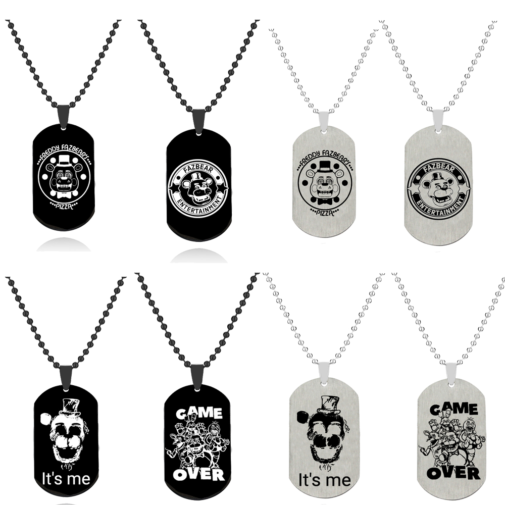 Vintage Fashion Tags - Anime Game Figures Freddy Stainless Steel