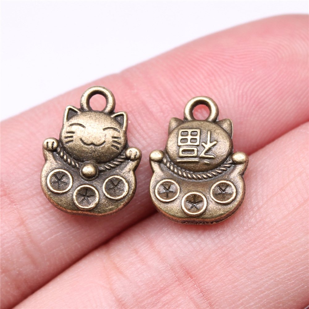 Vintage Fashion Words - 10pcs 15x11mm 3 Colors Antique Silver