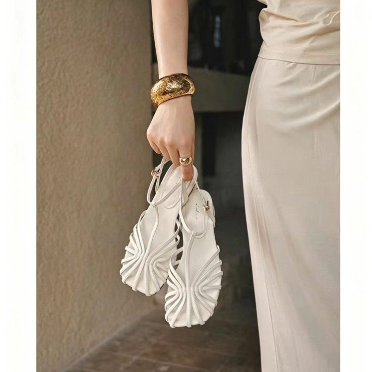 French-style Vintage Woven Toe - Vintage Fashion Style ulasan dan harga