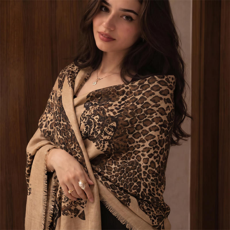 Vintage Leopard Print Hijab an - Vintage Fashion Wear ulasan dan harga