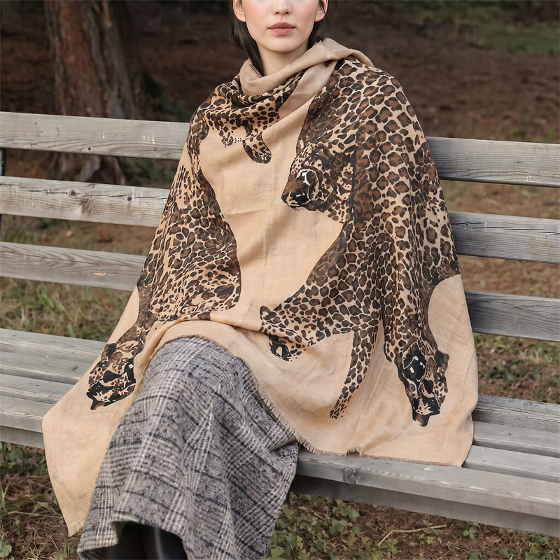 Vintage Leopard Print Hijab an - Vintage Fashion Wear ulasan dan harga