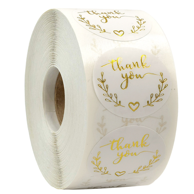 100-500pcs Gold Thank You Stic - Vintage Fashion Magazines ulasan dan harga
