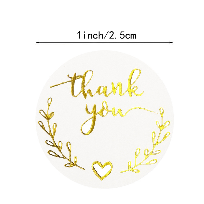 100-500pcs Gold Thank You Stic - Vintage Fashion Magazines ulasan dan harga