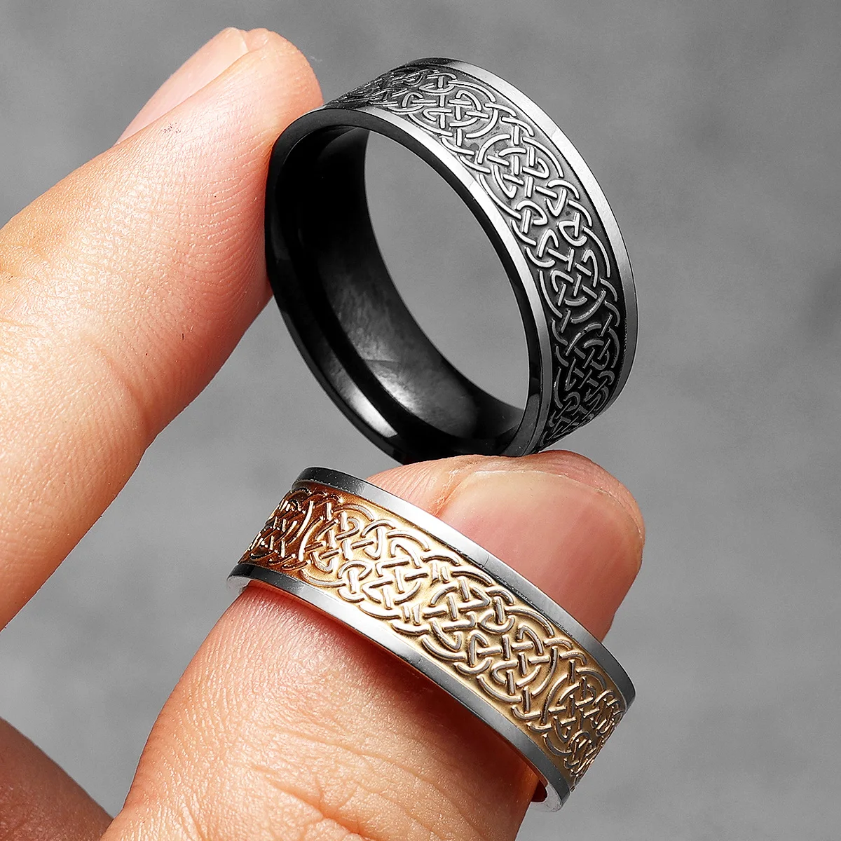 Viking Celtic Knot Men Rings S - Vintage Fashion Newtown ulasan dan harga