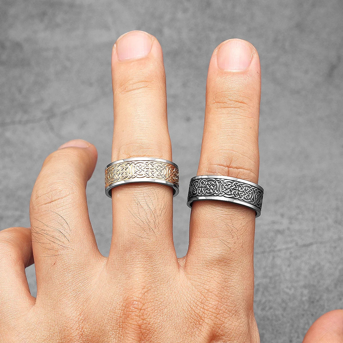 Viking Celtic Knot Men Rings S - Vintage Fashion Newtown ulasan dan harga