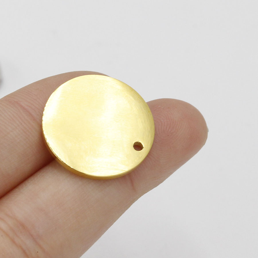 50pcs 8-30mm Gold Color Mirror - Vintage Fashion Tags ulasan dan harga