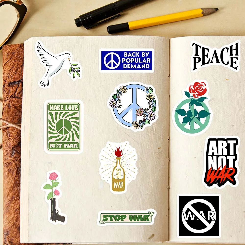 Anti War Stop War Stickers Pea - Vintage Fashion Magazines ulasan dan harga