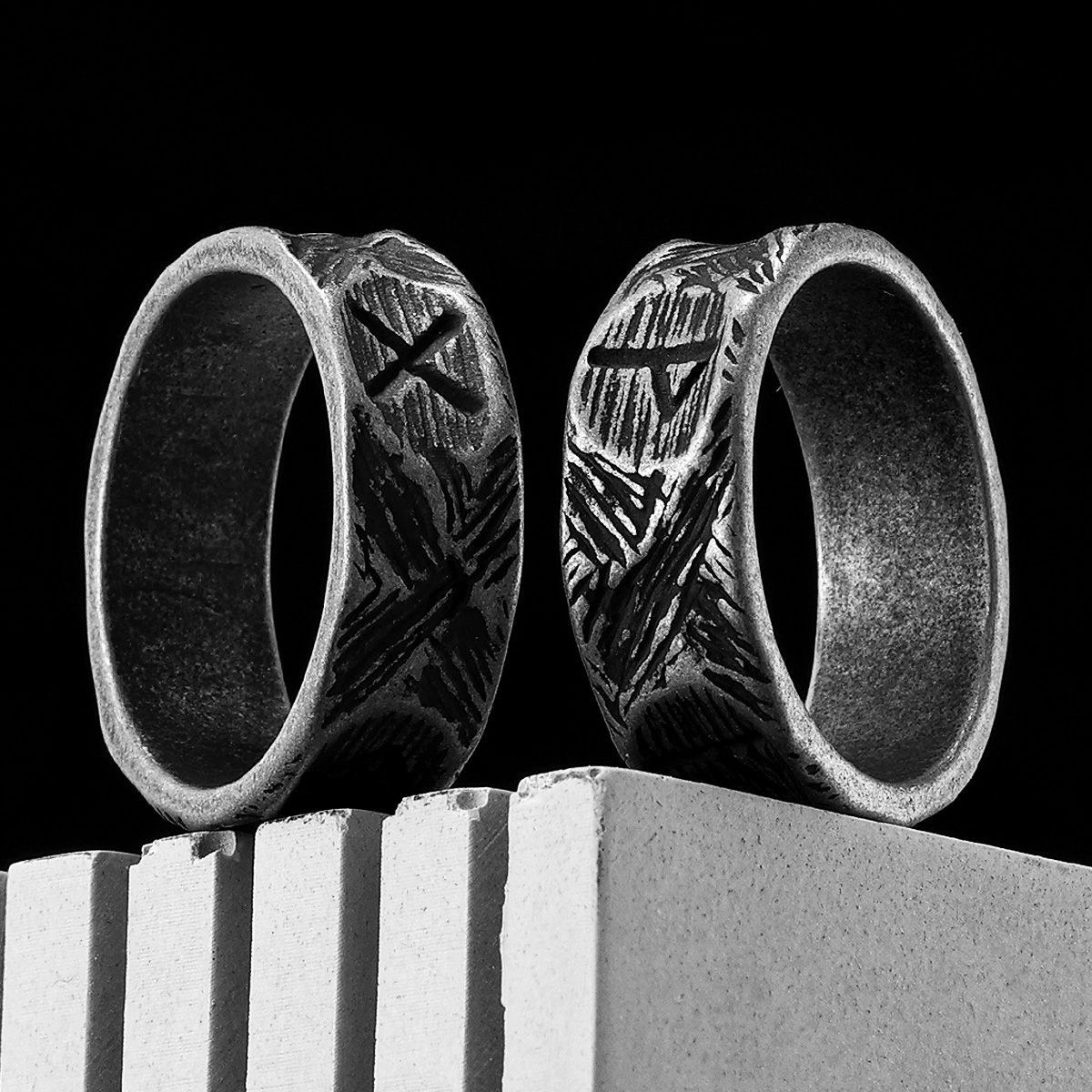 Minimalism Retro Viking Runes  - Vintage Fashion Newtown ulasan dan harga