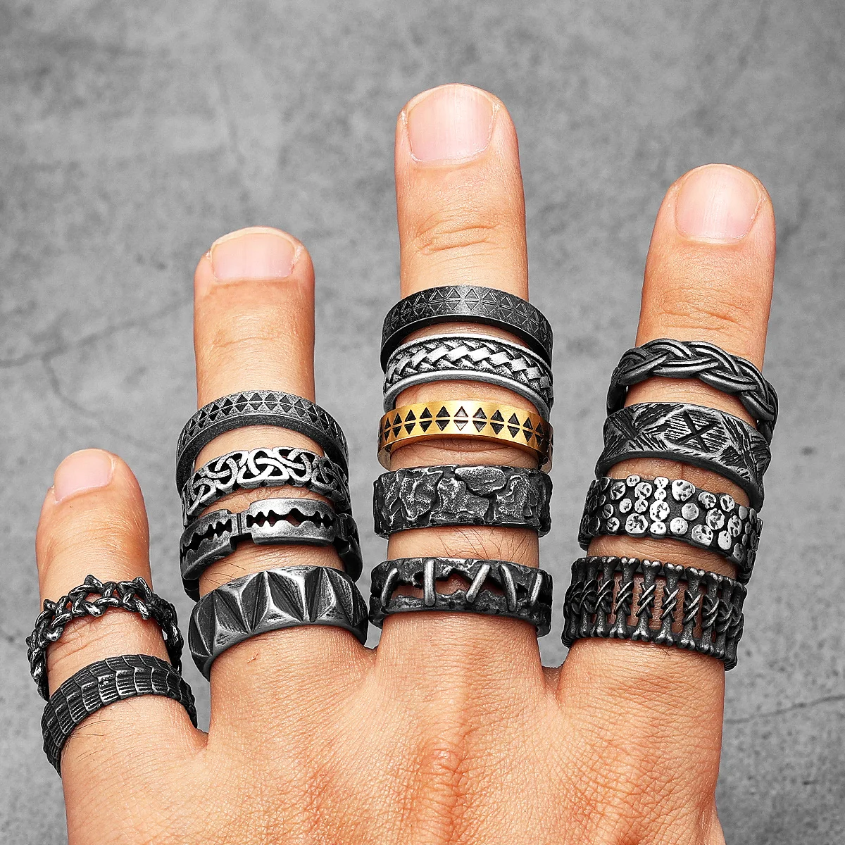 Minimalism Retro Viking Runes  - Vintage Fashion Newtown ulasan dan harga