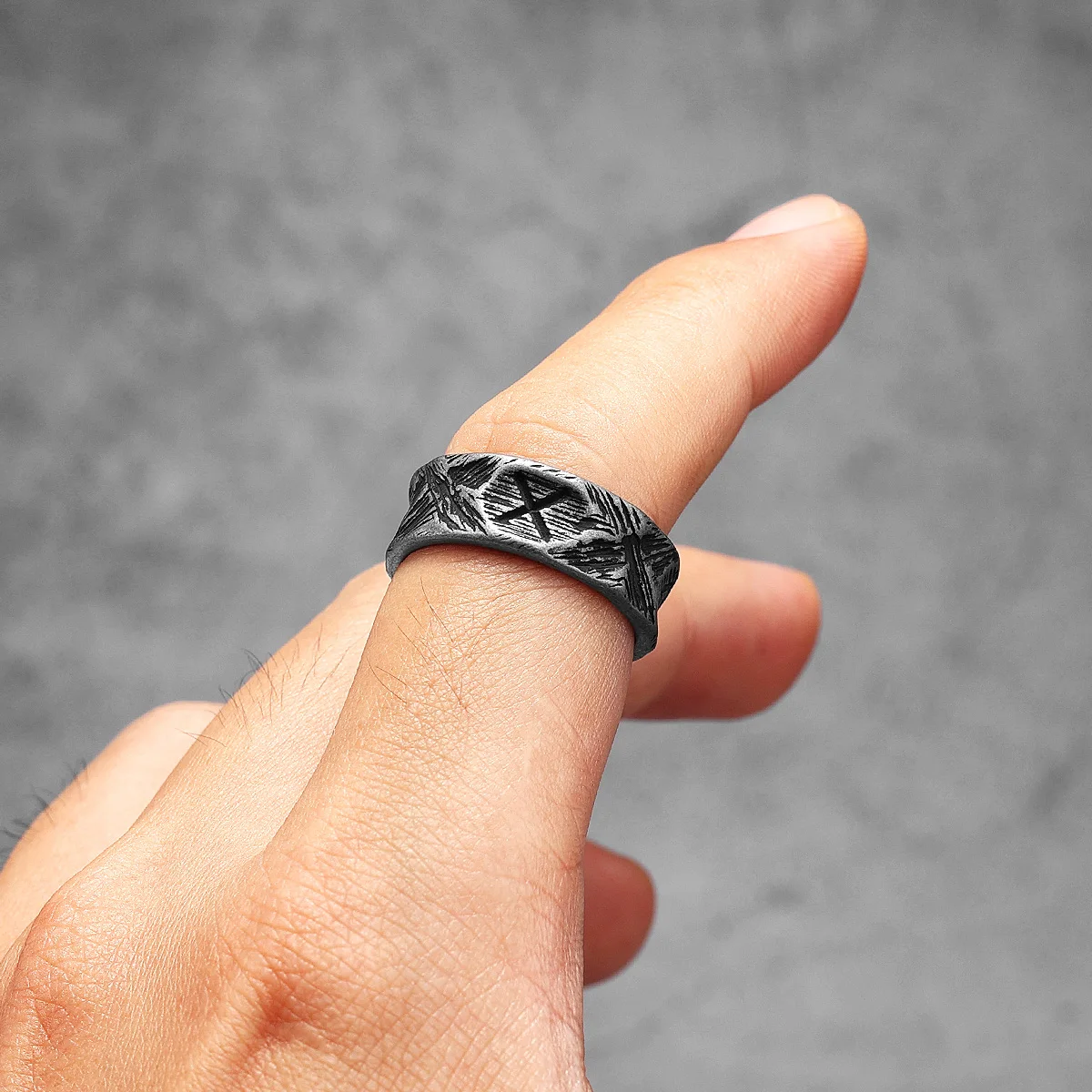 Minimalism Retro Viking Runes  - Vintage Fashion Newtown ulasan dan harga