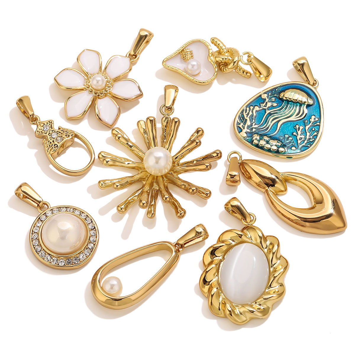 1Pcs 18K Gold Plated Stainless - Vintage Fashion Words ulasan dan harga