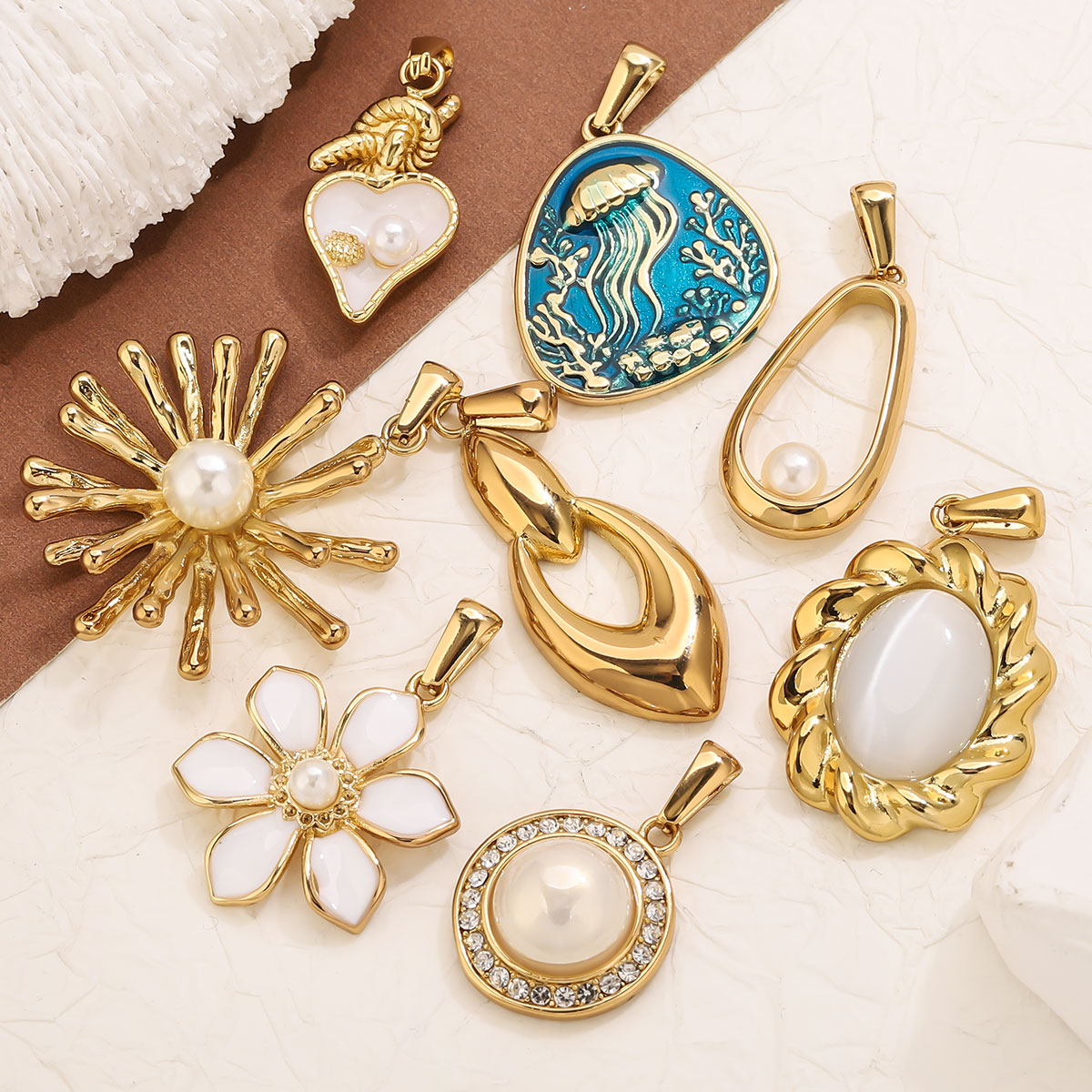 1Pcs 18K Gold Plated Stainless - Vintage Fashion Words ulasan dan harga