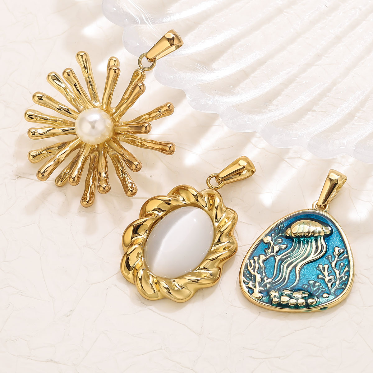 1Pcs 18K Gold Plated Stainless - Vintage Fashion Words ulasan dan harga