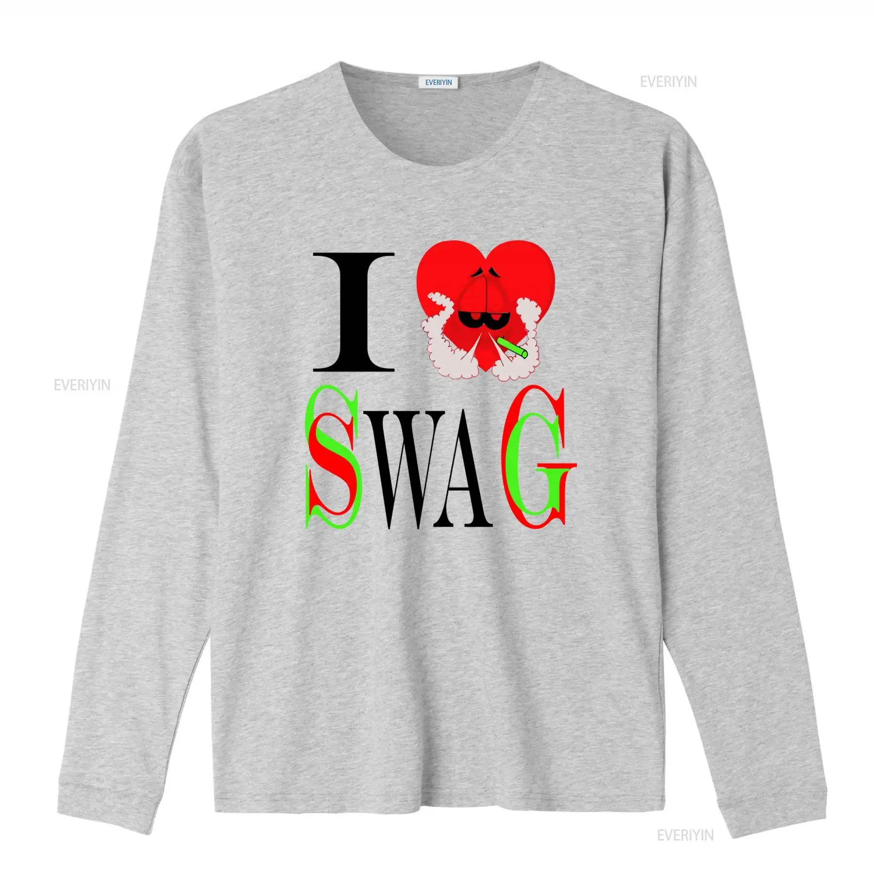I Swag Heart Print T shirt Ret - Vintage Fashion Looks ulasan dan harga