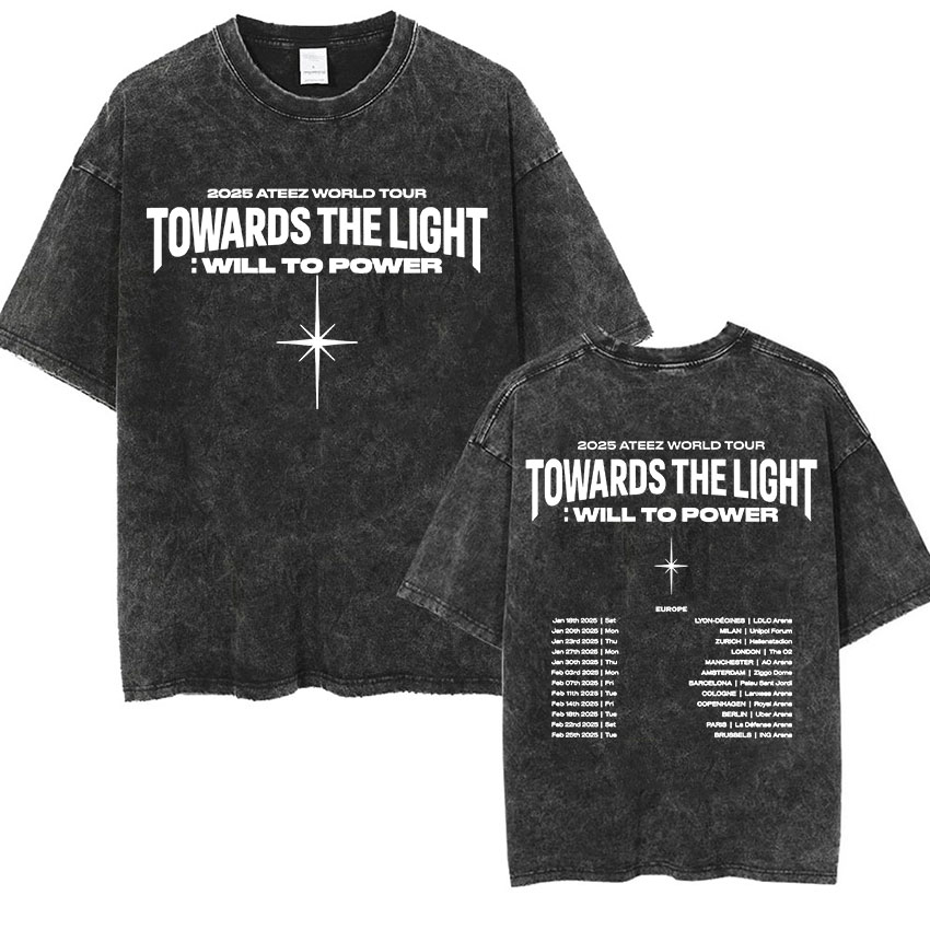 Korean ATEEZ 2024 World Tour T - Vintage Fashion World ulasan dan harga