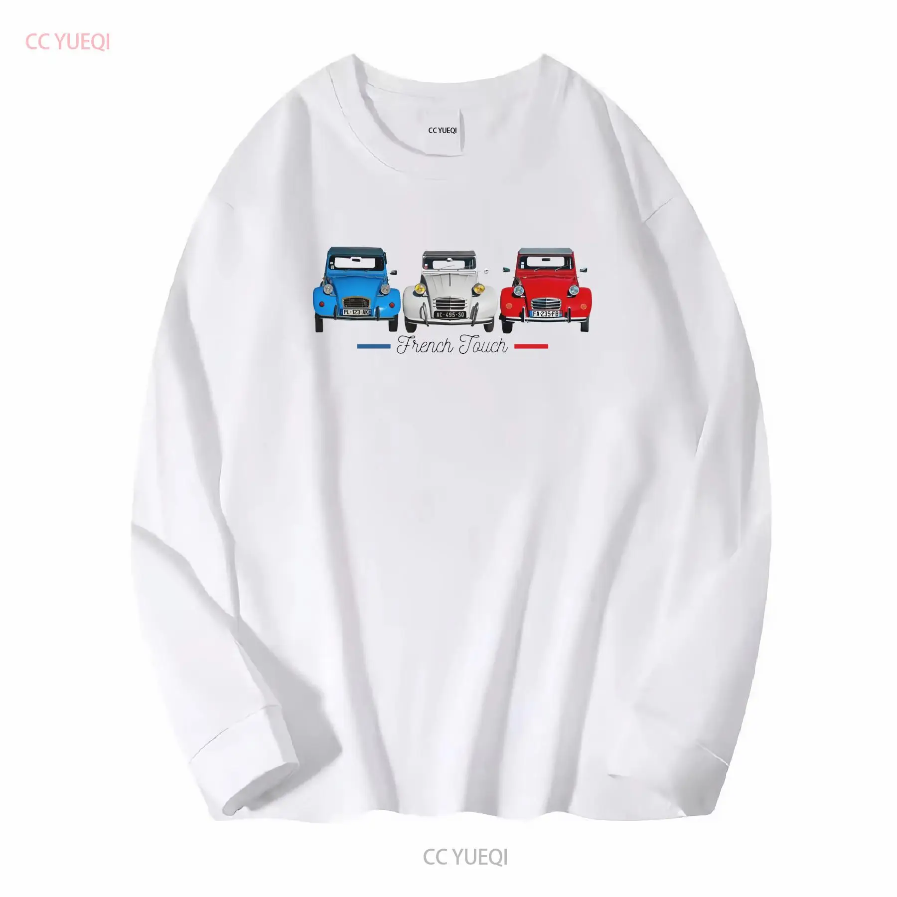Two horses 2 CV T Shirt cotton - French Vintage Fashion ulasan dan harga