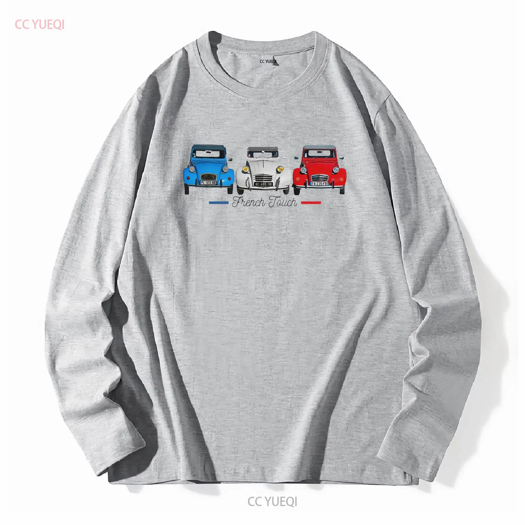 Two horses 2 CV T Shirt cotton - French Vintage Fashion ulasan dan harga
