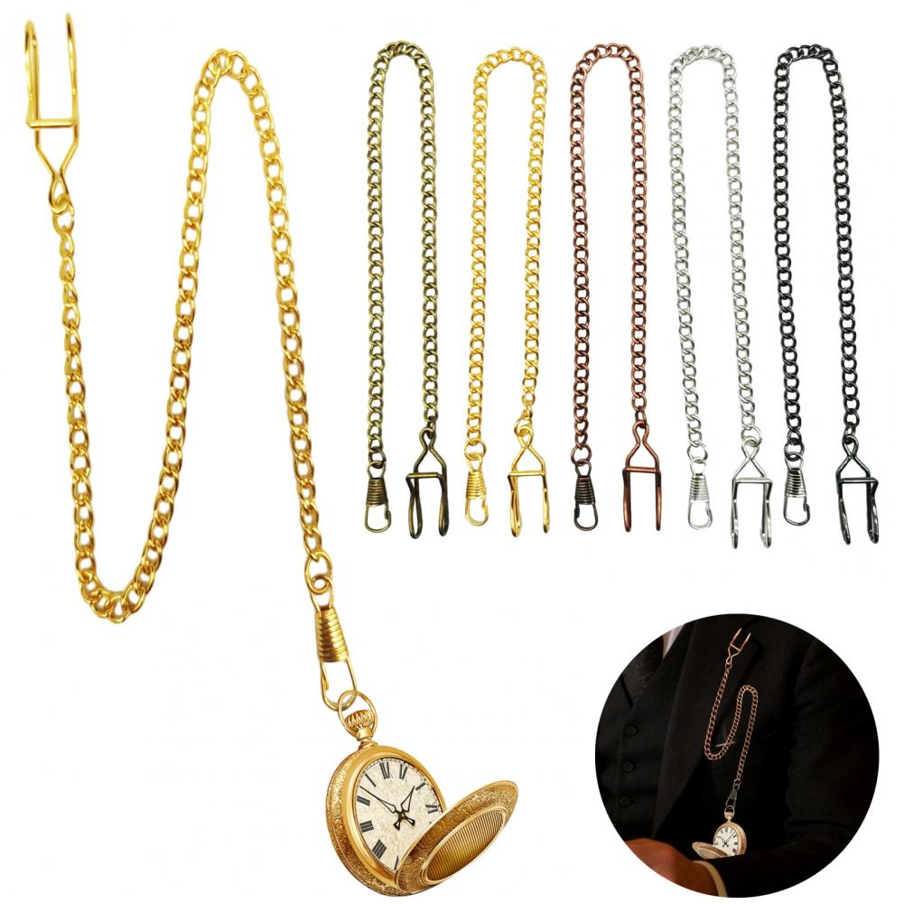2Pcs Men Pocket Watch Chain Li - Vintage Fashion Tags ulasan dan harga