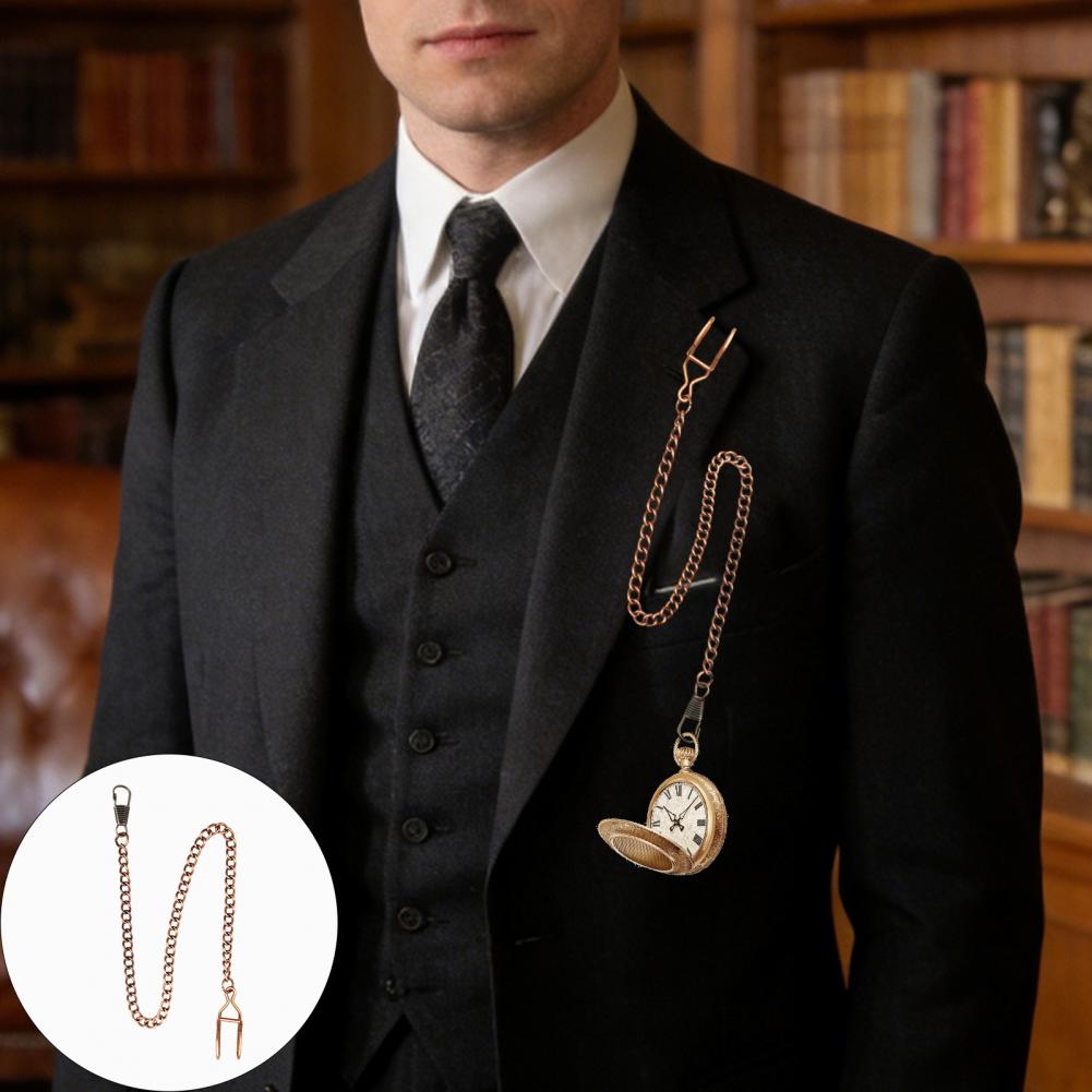 2Pcs Men Pocket Watch Chain Li - Vintage Fashion Tags ulasan dan harga