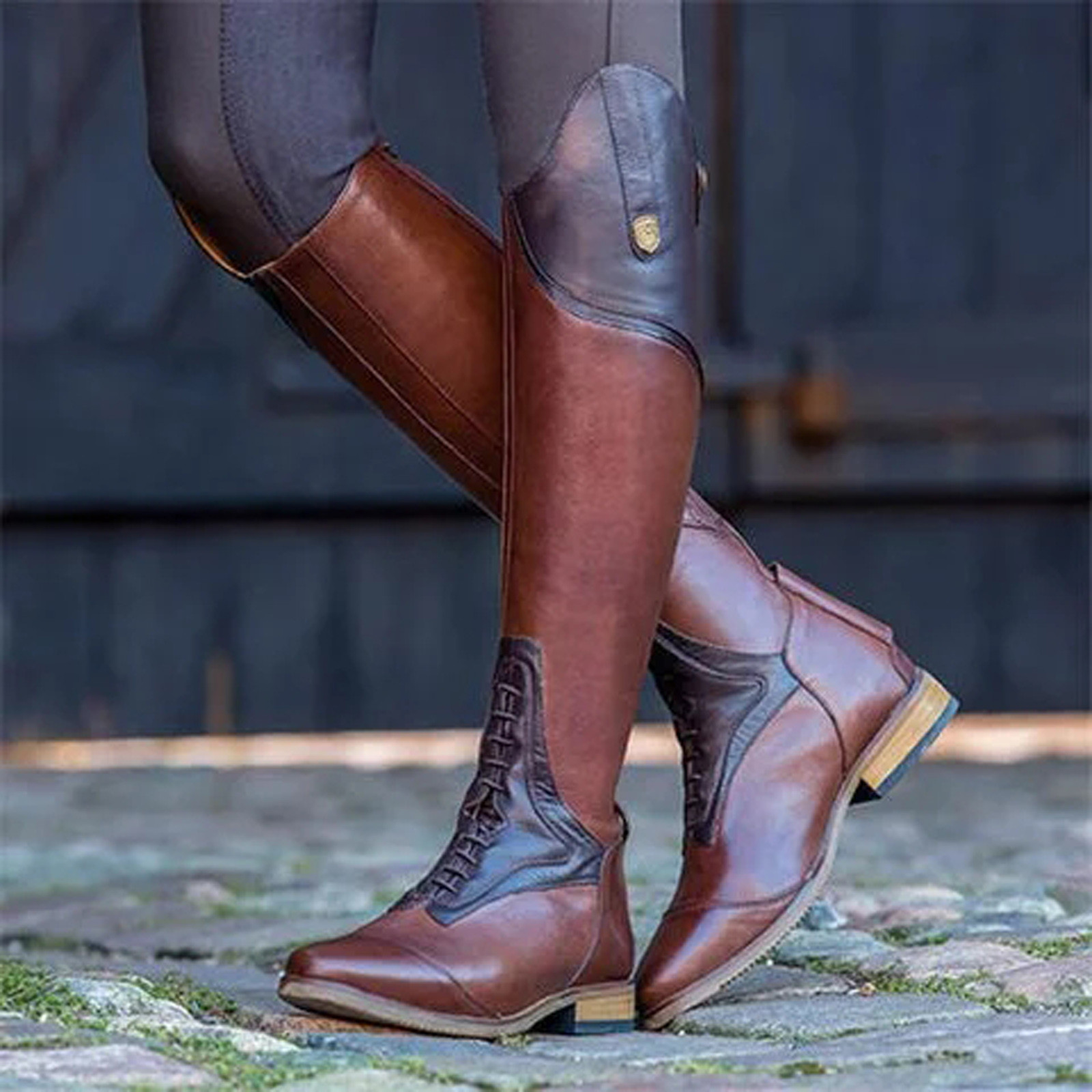 Knee High Boot Casual Boot Fas - Vintage Fashion Style ulasan dan harga