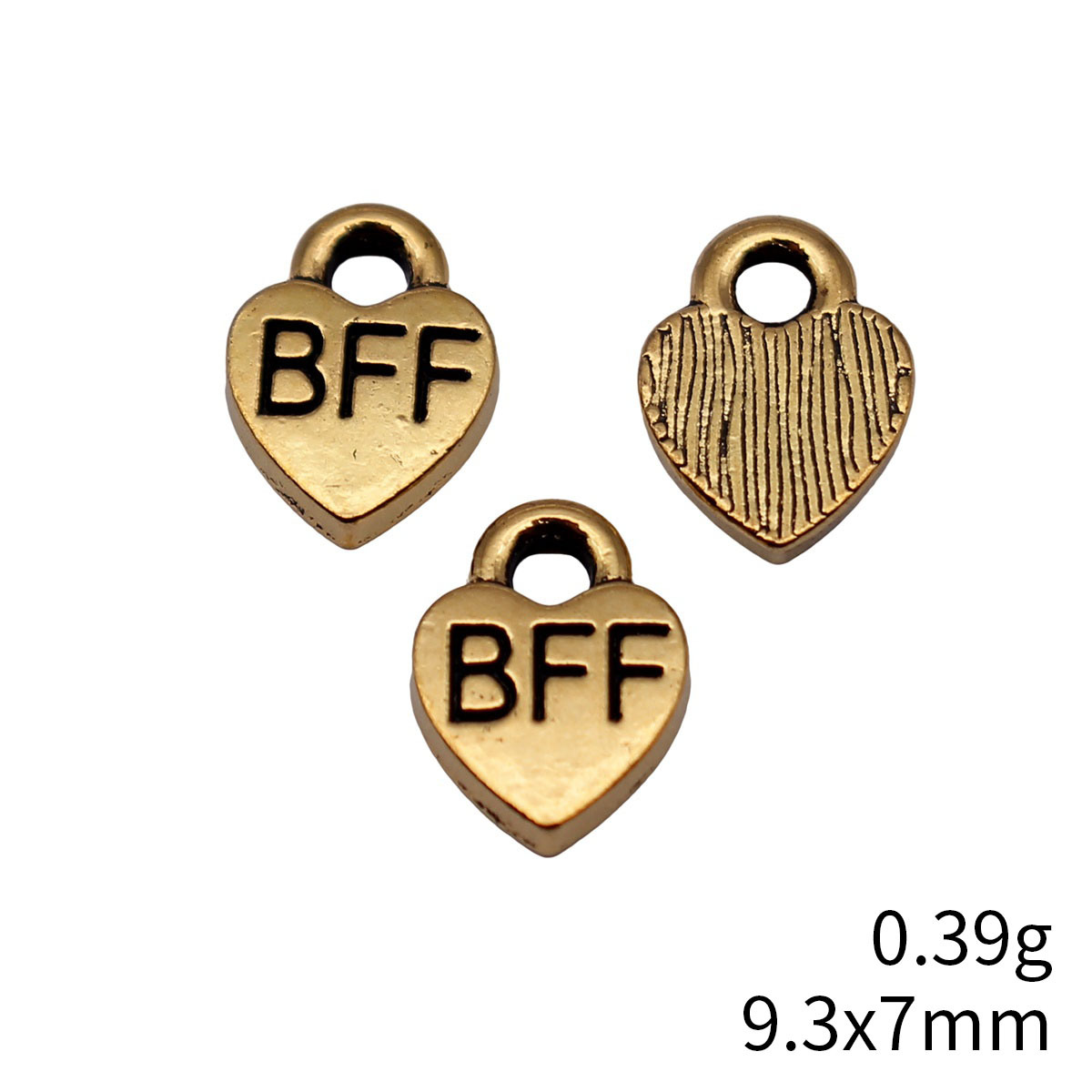 40pcs 9.3x7mm Antique Gold Col - Vintage Fashion Words ulasan dan harga