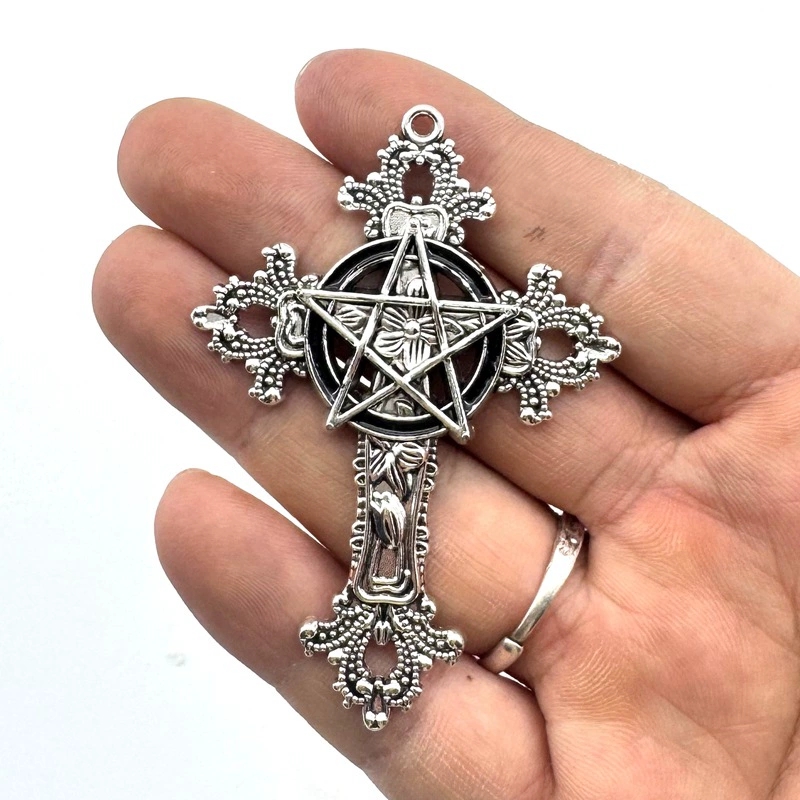 2pcs 30x15mm Gothic Big Cross  - Vintage Fashion Words ulasan dan harga