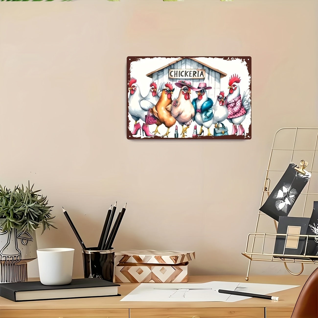 1pc Vintage Iron Metal Wall Ar - Vintage Fashion Outfit ulasan dan harga
