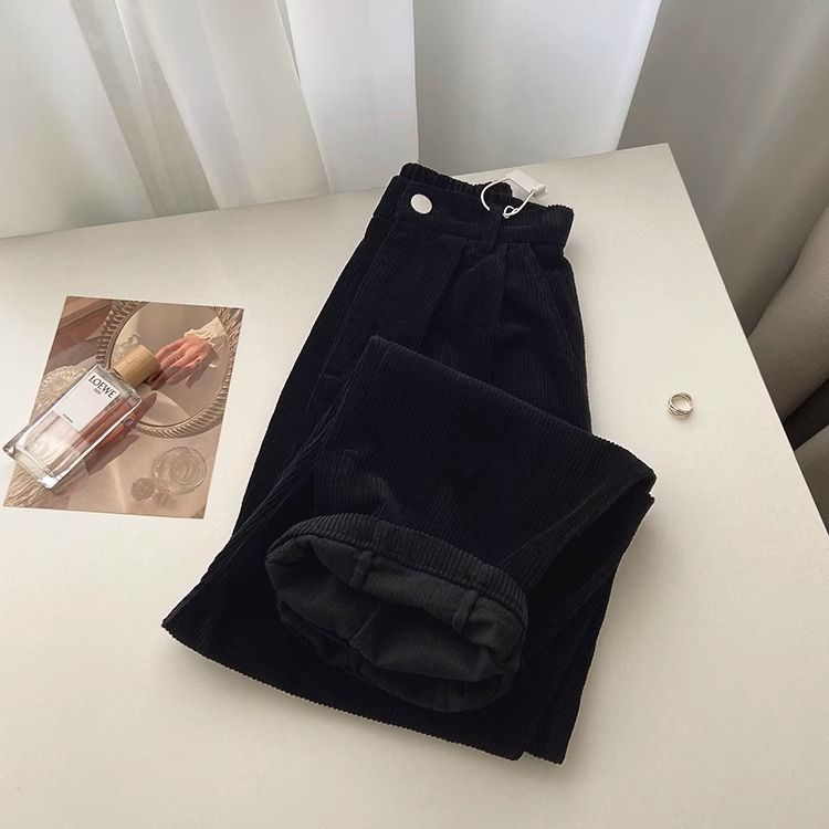 Retro High Waist Corduroy Pant - Retro Vintage Korean Fashion ulasan dan harga