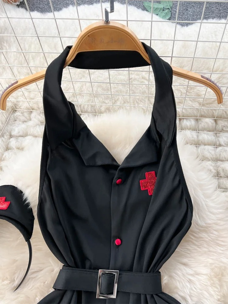 Erotic Fashion Sexy Halter Lin - Vintage Fashion Style ulasan dan harga