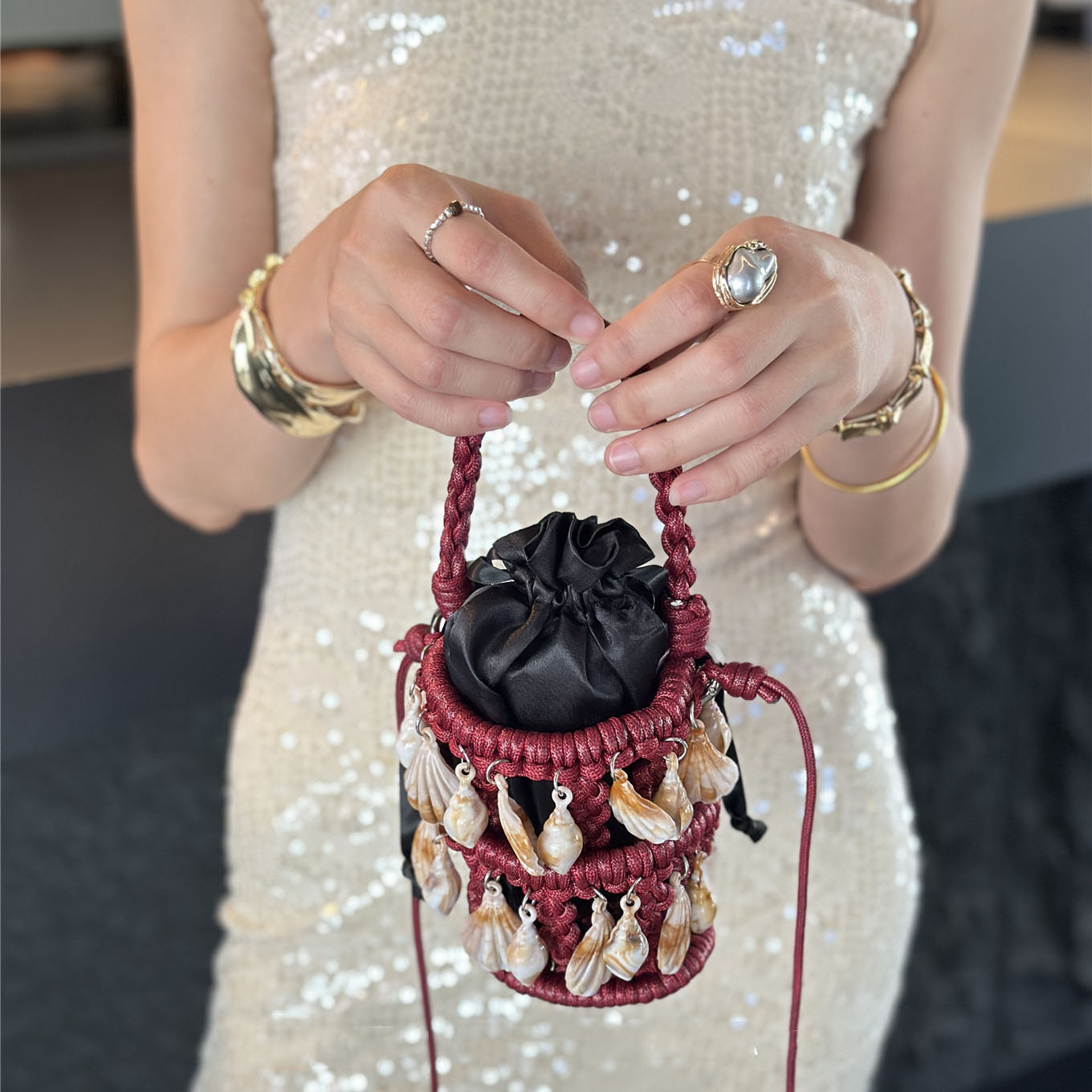 Spring Summer New Shell Tassel - French Vintage Fashion ulasan dan harga
