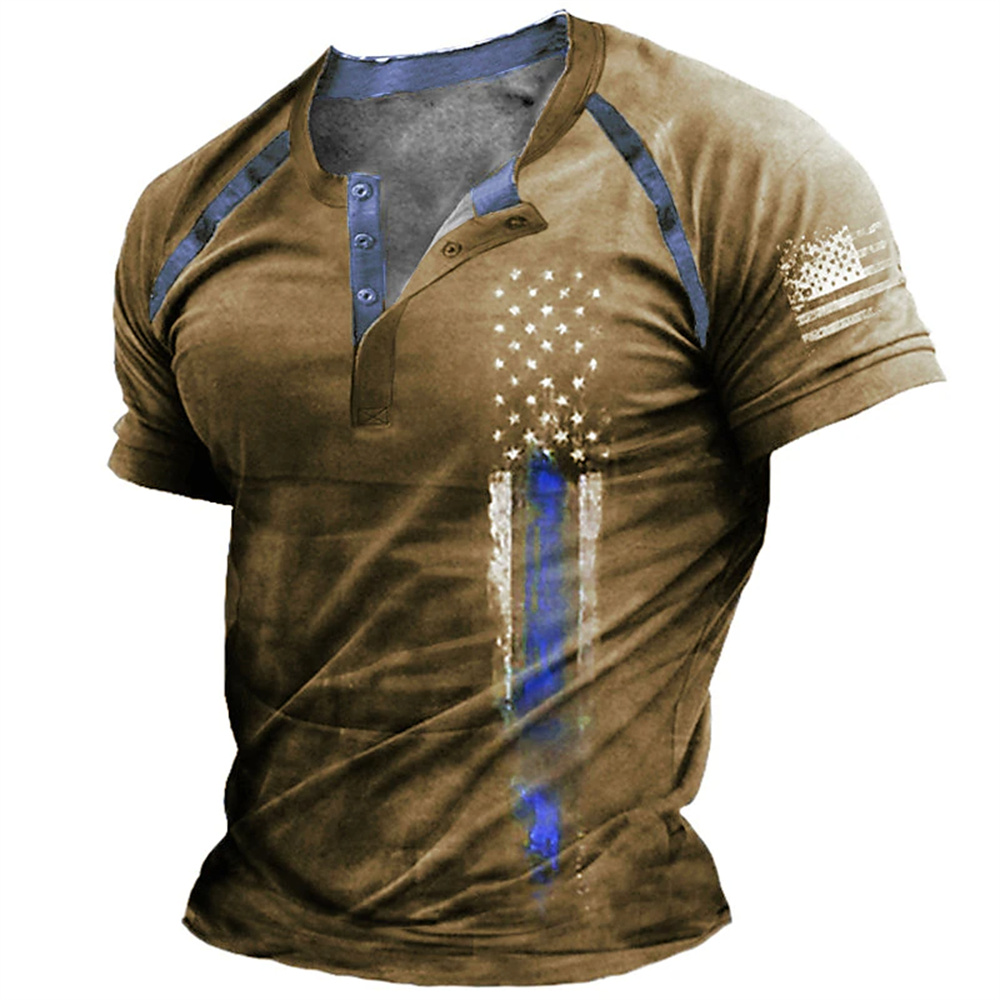 Funny 3D American Flag Print M - Vintage Fashion Style ulasan dan harga