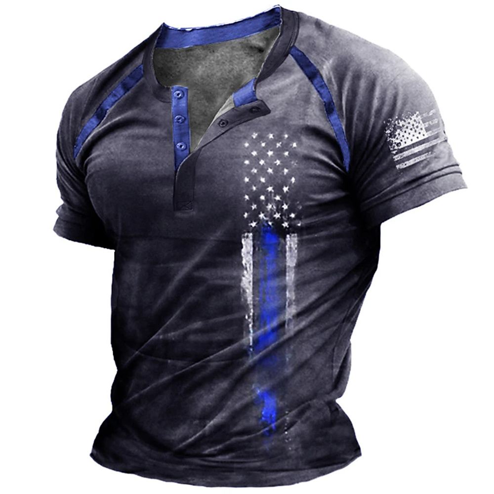 Funny 3D American Flag Print M - Vintage Fashion Style ulasan dan harga