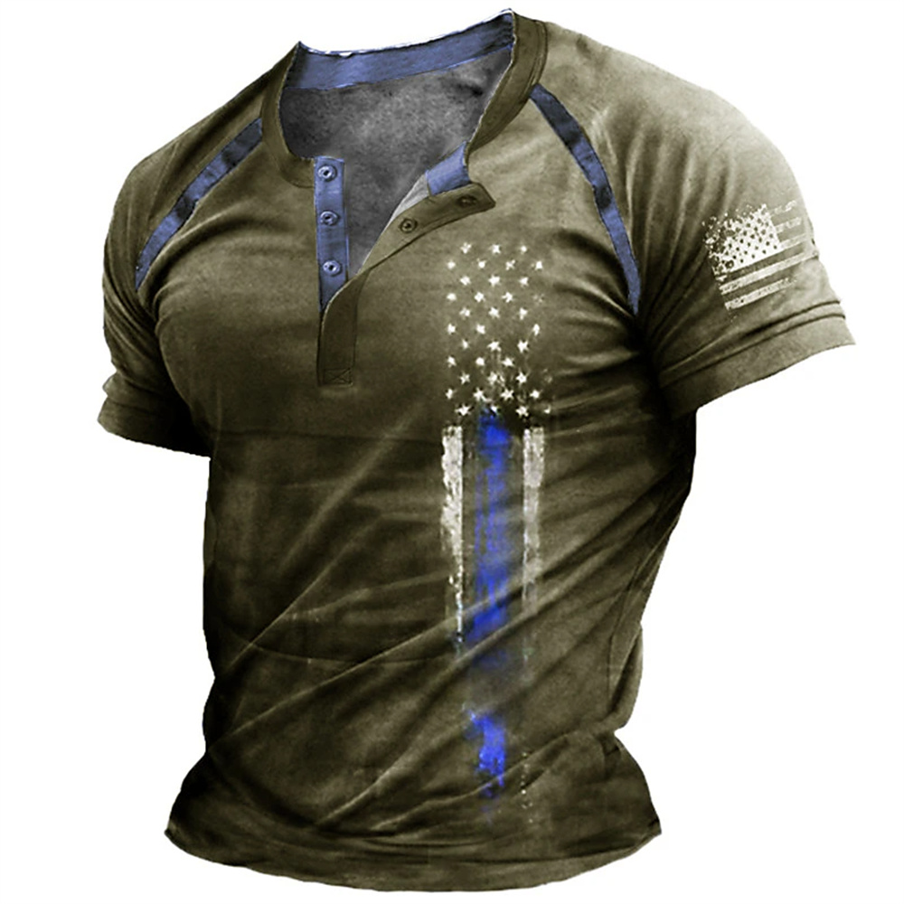 Funny 3D American Flag Print M - Vintage Fashion Style ulasan dan harga