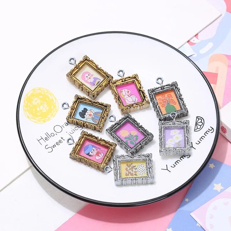 10Pcs Flatback Cabochon Vintag - Vintage Fashion Earrings ulasan dan harga