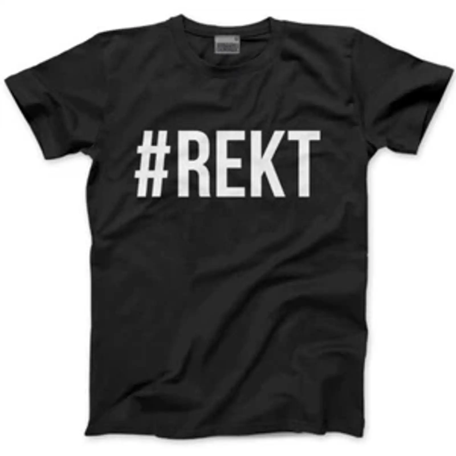 REKT Hashtag Wrecked Men's T S - Vintage Fashion Hashtags ulasan dan harga