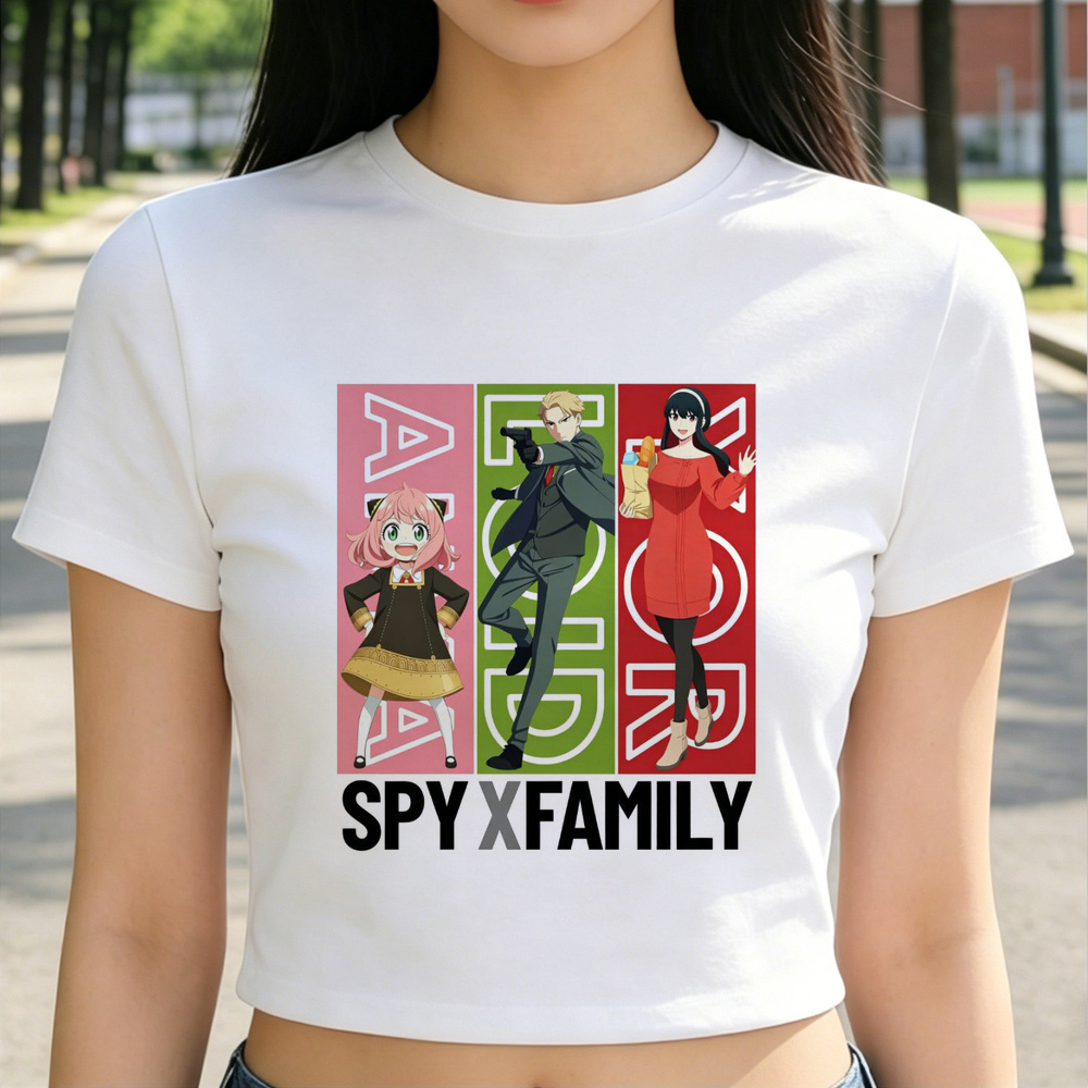 Spy x Family crop top ladies g - Vintage Fashion For Sale ulasan dan harga