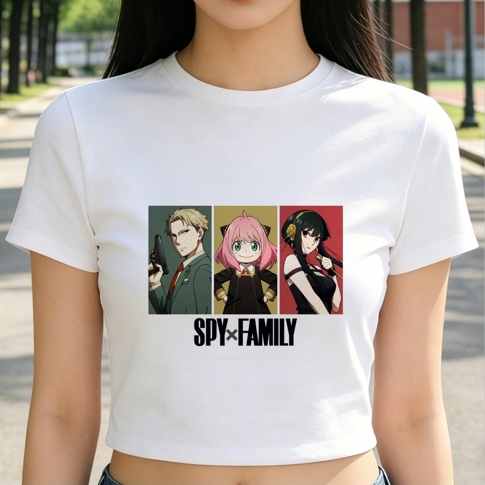 Spy x Family crop top ladies g - Vintage Fashion For Sale ulasan dan harga