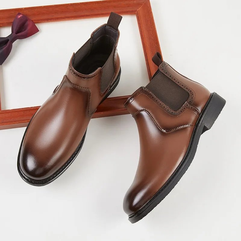 Vintage Mens Leather Oxford Bo - Vintage Fashion Style ulasan dan harga