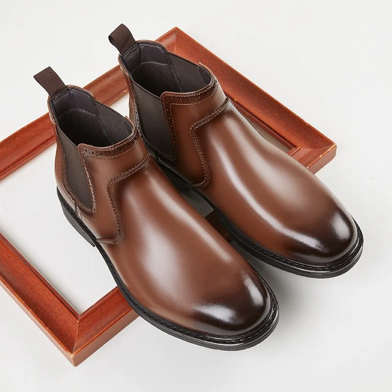 Vintage Mens Leather Oxford Bo - Vintage Fashion Style ulasan dan harga