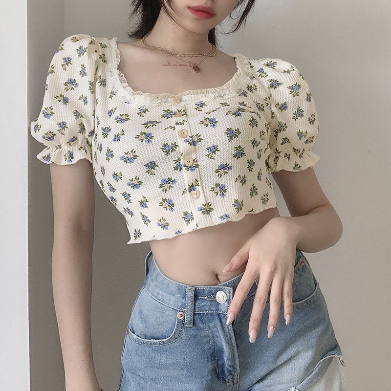 Y2K K-Fashion Japanese Floral  - Retro Vintage Korean Fashion ulasan dan harga