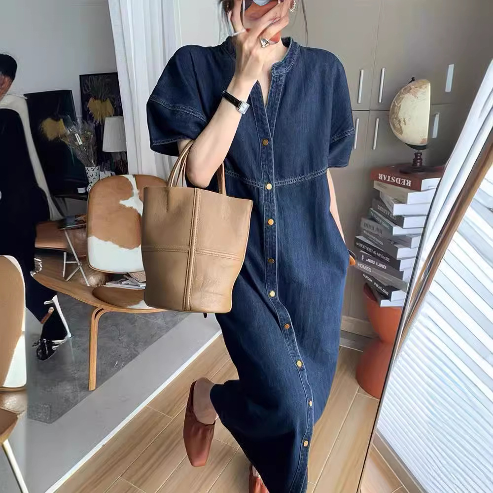 New French Vintage Loose Denim - French Vintage Fashion ulasan dan harga
