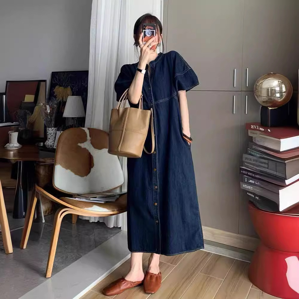 New French Vintage Loose Denim - French Vintage Fashion ulasan dan harga