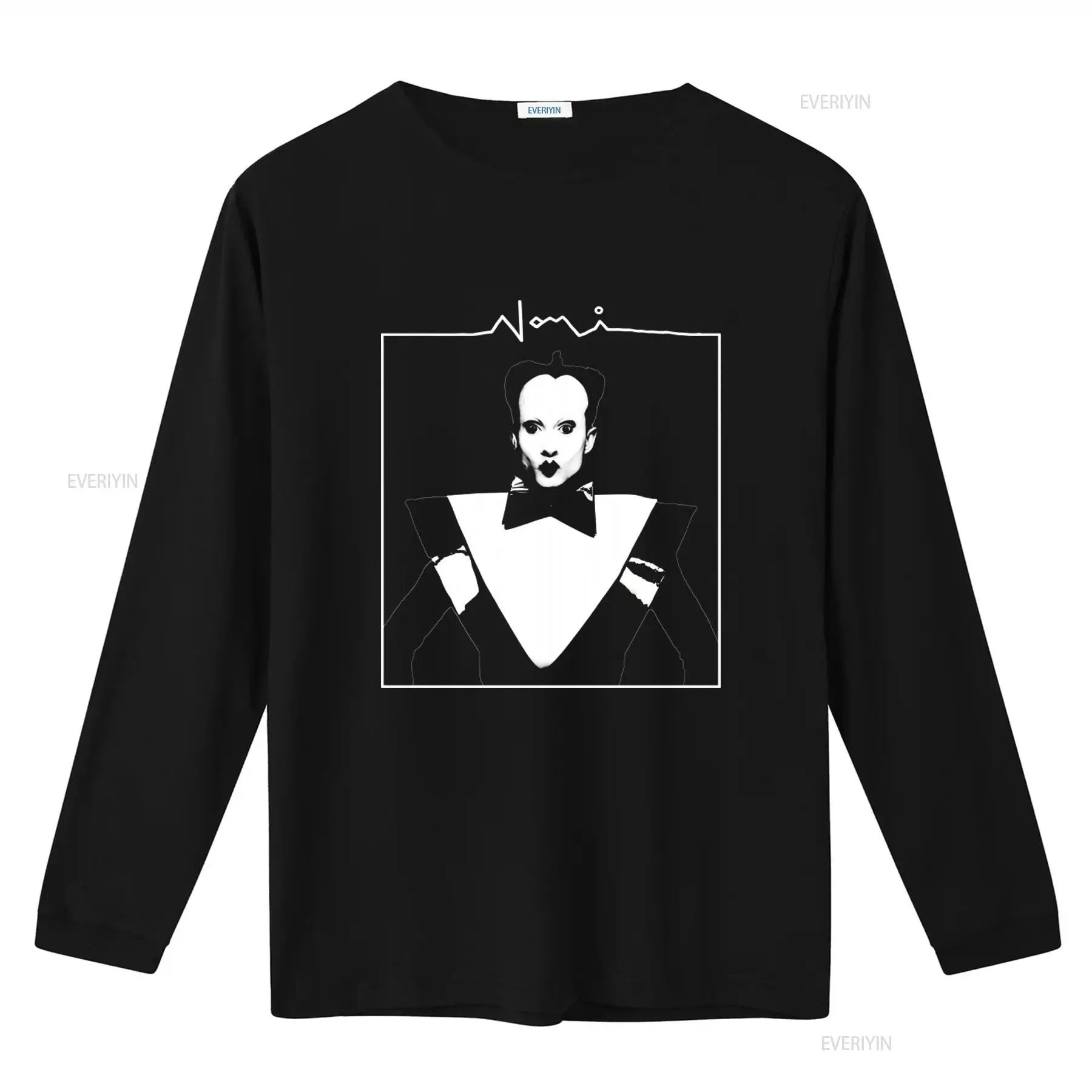 Klaus Nomi Face Print Men's T  - Vintage Fashion Looks ulasan dan harga