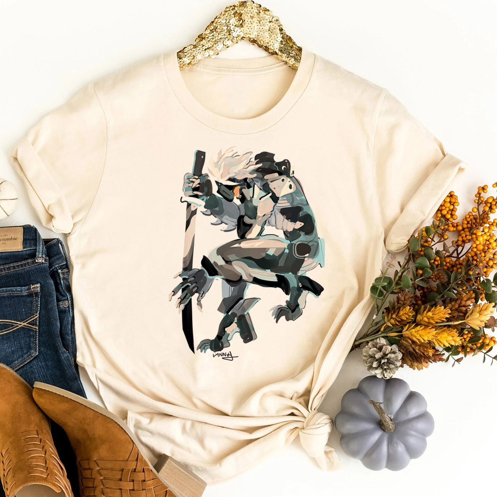 Metal Gear Solid tshirt teen c - Retro Vintage Korean Fashion ulasan dan harga